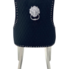 Majestic Black Velvet Dining Chair Set of 2