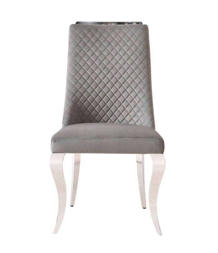 Roxby Grey and Chrome Dining Chair