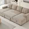 Como Sofabed Beige U Shape Corner