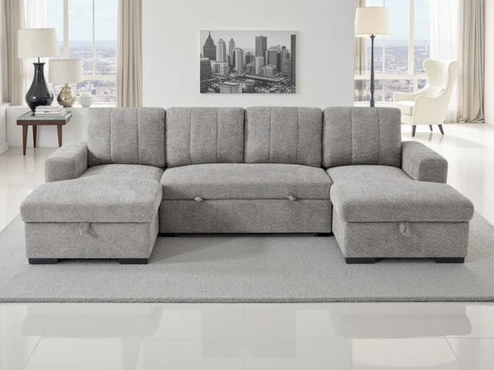 Como Sofabed Grey U Shape Corner 0 in stock