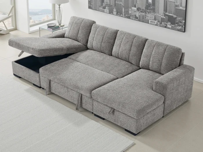 Como Sofabed Grey U Shape Corner 0 in stock