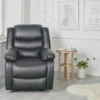 Conrad Manual Recliner Sofa Black Armchair
