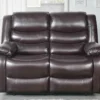 Conrad Manual Recliner Sofa Brown 2 Seater