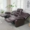 Conrad Manual Recliner Sofa Brown 3 Seater