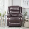 Conrad Manual Recliner Sofa Brown Armchair
