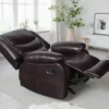 Conrad Manual Recliner Sofa Brown Armchair
