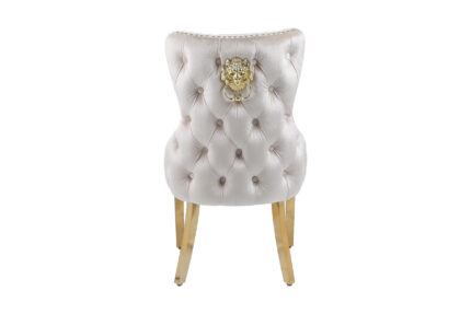 Victoria Cream Gold Dining Chair Set of 2