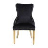 Victoria Black Gold Dining Chair Set of 2