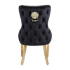 Victoria Black Gold Dining Chair Set of 2