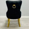 Victoria Black Ring Knocker Chair Set of 2