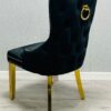 Victoria Black Ring Knocker Chair Set of 2