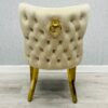 Valentino Mink Gold Velvet Chair Set of 2