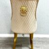 Majestic Mink Gold Lion Knocker Chair Set of 2