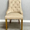 Majestic Mink Gold Lion Knocker Chair Set of 2
