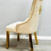 Majestic Mink Gold Lion Knocker Chair Set of 2