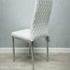 California White PU Dining Chair
