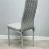 California Light Grey Velvet Dining Chair