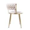 Camelia Cream Gold Dining Chair