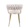 Camelia Cream Gold Dining Chair