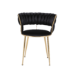 Camelia Black & Gold Dining Chair