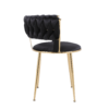 Camelia Black & Gold Dining Chair