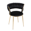 Camelia Black & Gold Dining Chair
