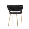 Camelia Black & Gold Dining Chair