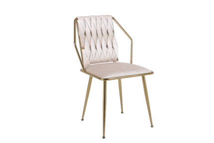 Daisy Cream Gold Dining Chair Set of 2