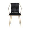 Daisy Black Gold Dining Chair Set of 2