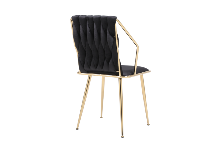 Daisy Black Gold Dining Chair Set of 2