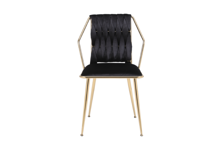Daisy Black Gold Dining Chair Set of 2