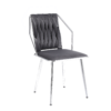 Daisy Grey Silver Dining Chair Set of 2