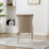 Portland Mink Velvet Dining Chair Set of 2