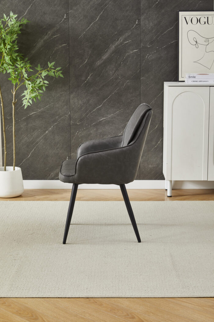 Palermo Grey Dining Chair Set of 2
