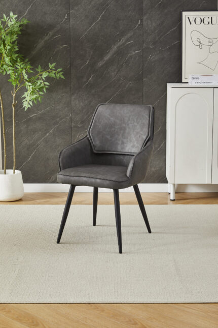Palermo Grey Dining Chair Set of 2