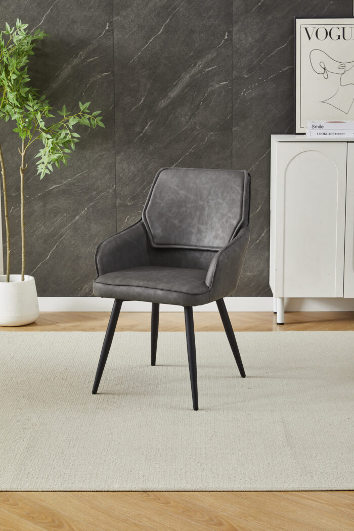 Palermo Grey Dining Chair Set of 2