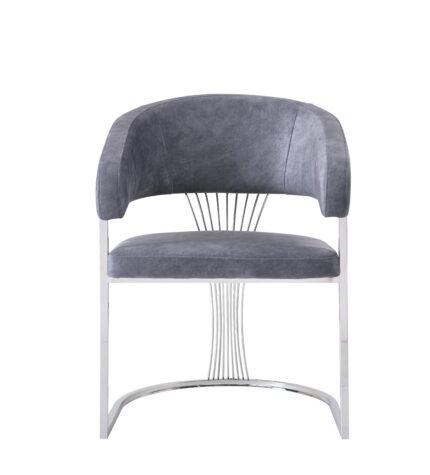 Porado Grey Dining Chair Set of 2