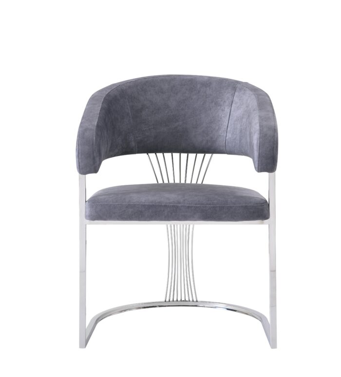 Porado Grey Dining Chair Set of 2