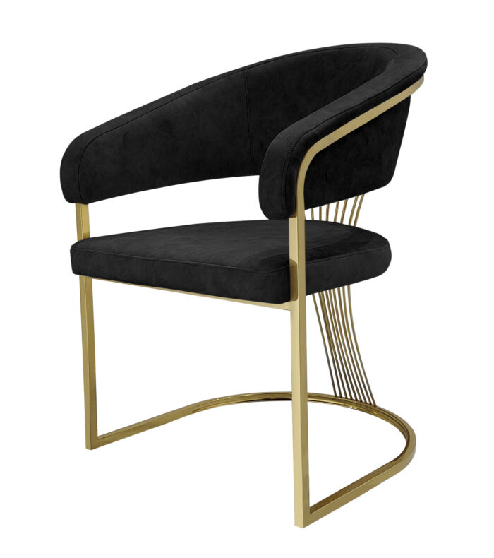 Porado Black Dining Chair Set of 2