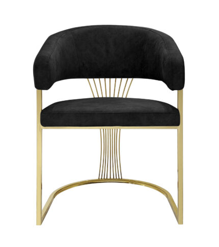 Porado Black Dining Chair Set of 2