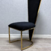 Vienna Black & Gold Dining Chair Set of 2