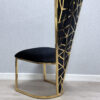 Vienna Black & Gold Dining Chair Set of 2