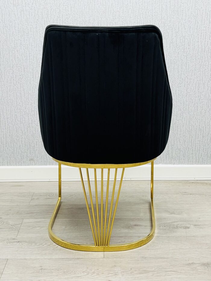 Lasco Black & Gold Dining Chair Set of 2