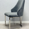 Lasco Grey & Silver Dining Chair Set of 2