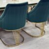 Lasco Green & Gold Dining Chair Set of 2