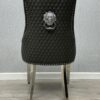Majestic Hudson Grey PU Leather Dining Chair Set of 2