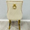 Majestic Mink Gold Ring Knocker Chair Set of 2