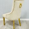 Majestic Mink Gold Ring Knocker Chair Set of 2