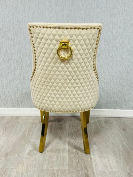 Majestic Mink Gold Ring Knocker Chair Set of 2