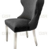Valentino Grey Velvet Dining Chair Set of 2